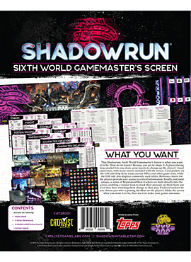 Shadowrun Sixt World GM Screen